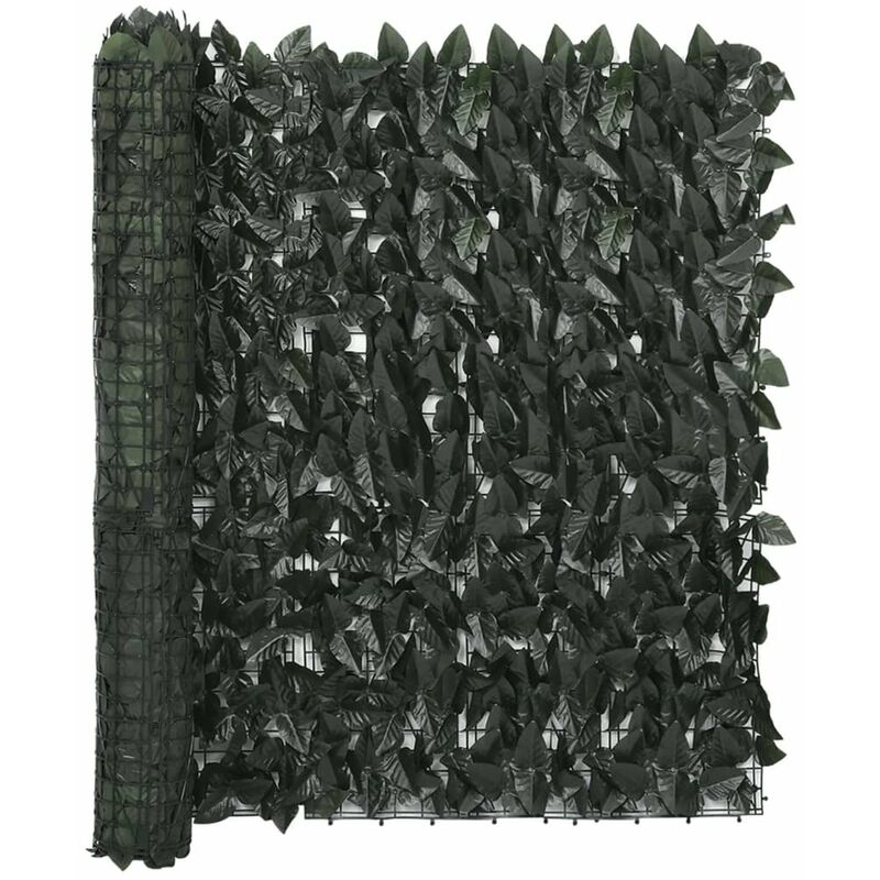 

Toldo para balcon con hojas verde oscuro 500x100 cm