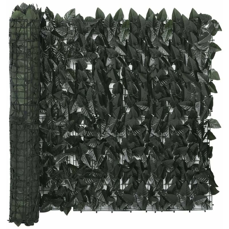 

Toldo para balcon con hojas verde oscuro 500x75 cm