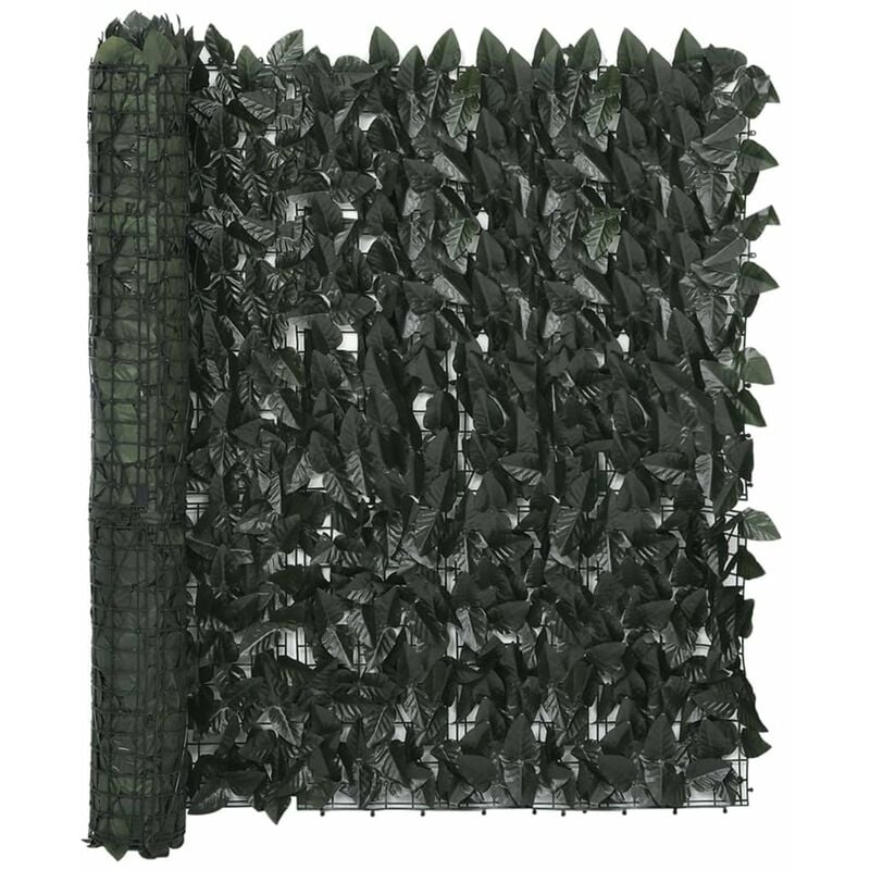 

Toldo para balcon con hojas verde oscuro 600x100 cm