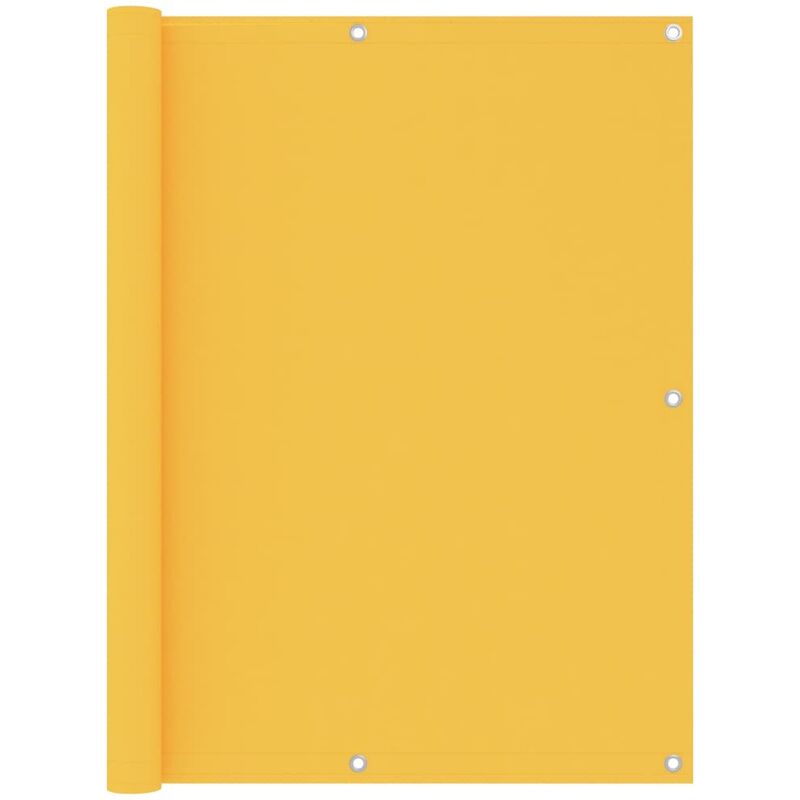

Toldo para balcón de tela oxford amarillo 120x600 cm