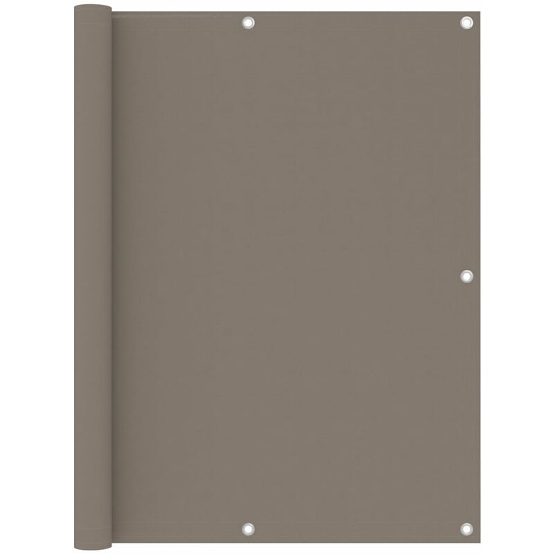 

Toldo para balcón de tela oxford gris taupé 120x400 cm