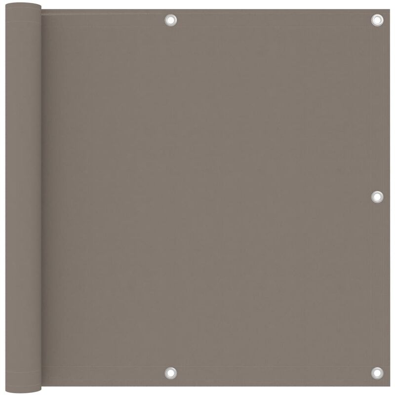 

Toldo para balcón de tela oxford gris taupe 90x300 cm