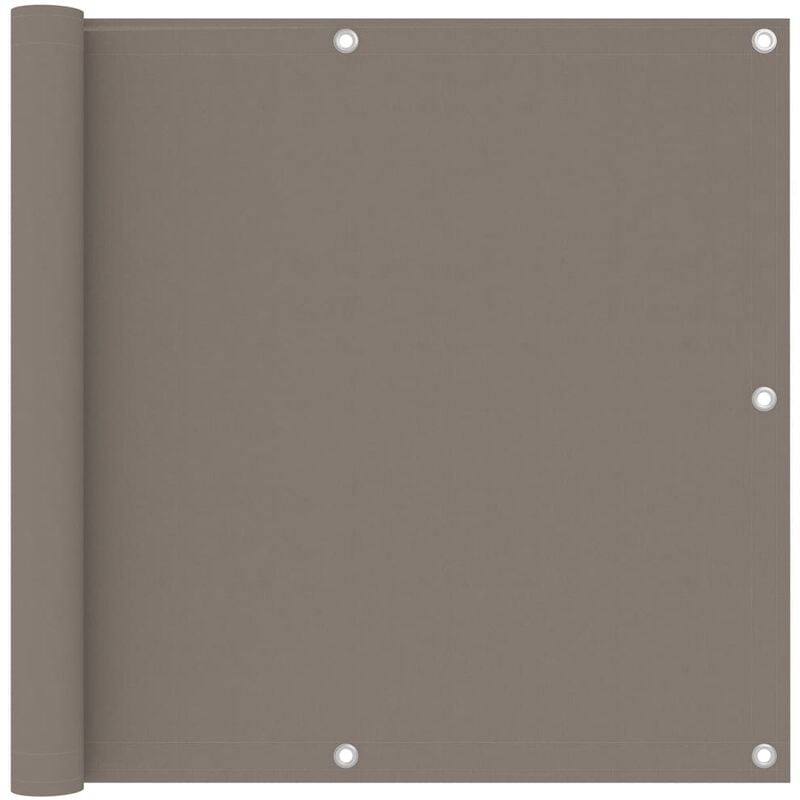 

Toldo para balcón de tela oxford gris taupe 90x500 cm