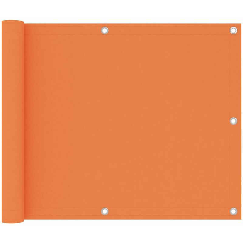 

Toldo para balcón de tela oxford naranja 75x600 cm