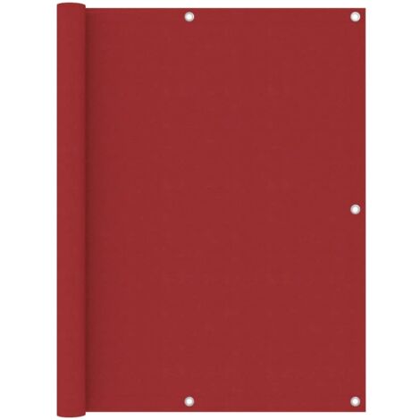 Toldo para balcón de tela oxford rojo 120x500 cm