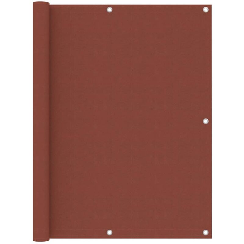 

Toldo para balcón de tela oxford terracota 120x500 cm