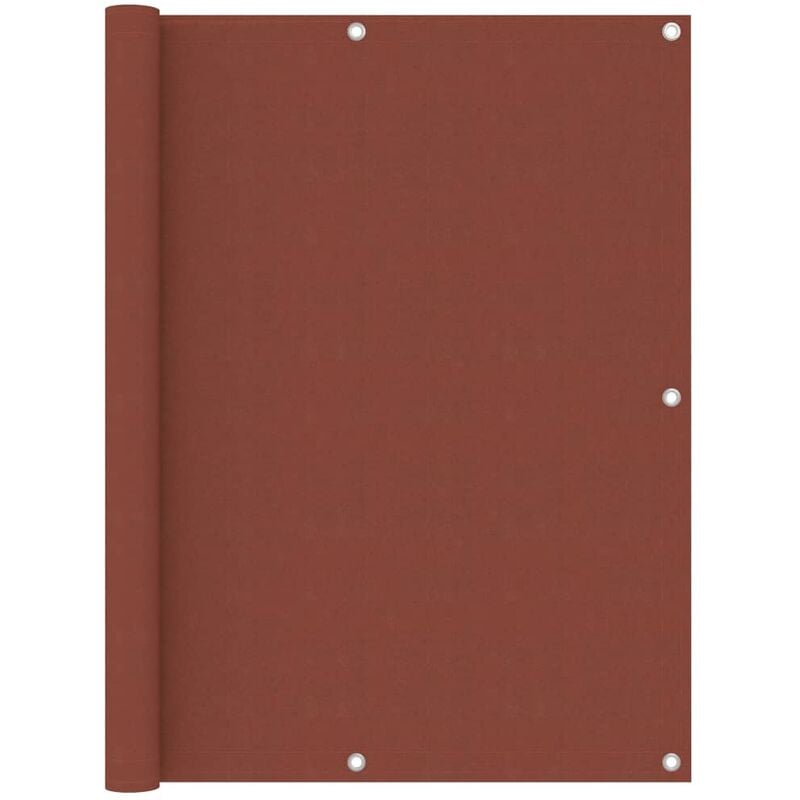

Toldo para balcón de tela oxford terracota 120x600 cm