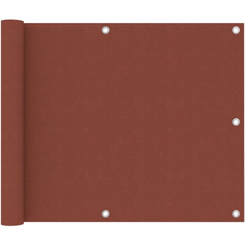 

Toldo para balcón de tela oxford terracota 75x300 cm