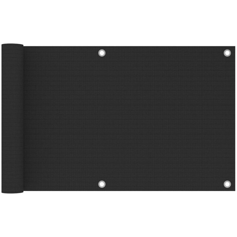

Toldo para balcón HDPE 75x500 cm gris antracita