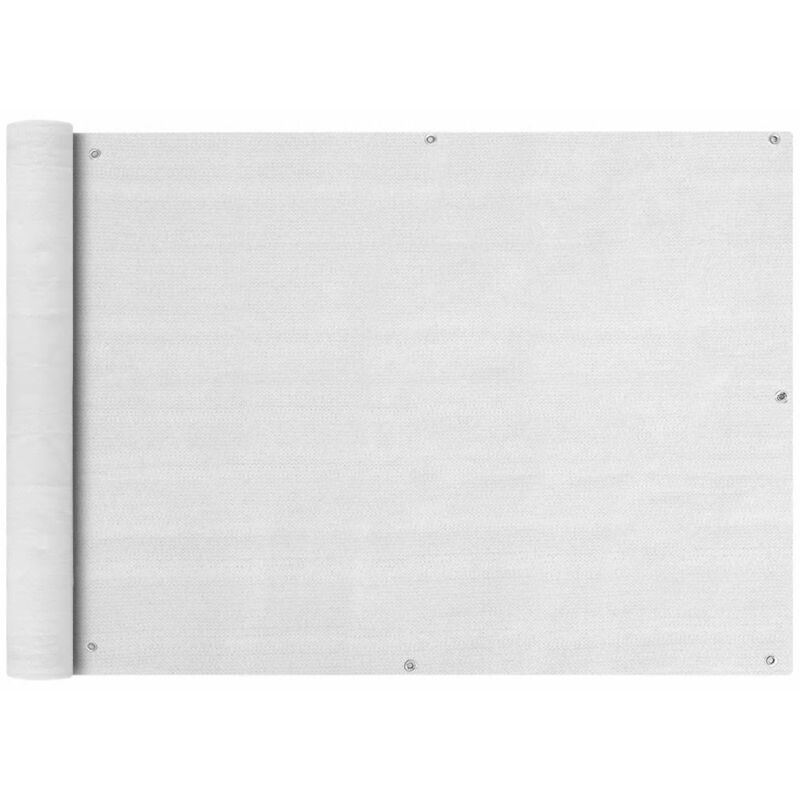 

Toldo para balcón HDPE 75x600 cm blanco