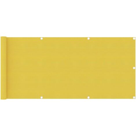 Toldo para balcón HDPE amarillo 75x500 cm