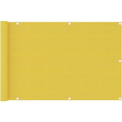Toldo para balcón HDPE amarillo 90x400 cm
