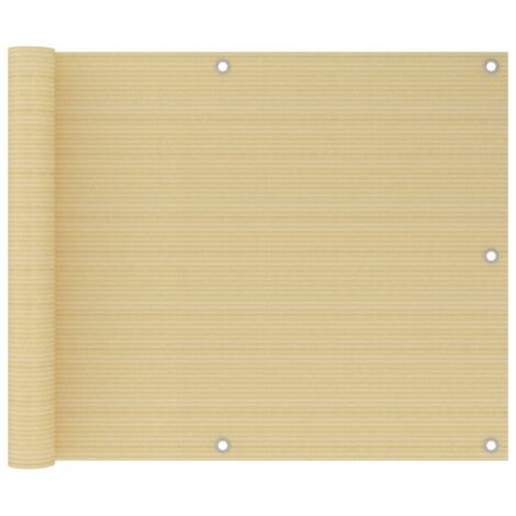 Toldo para balcón HDPE beige 75x300 cm