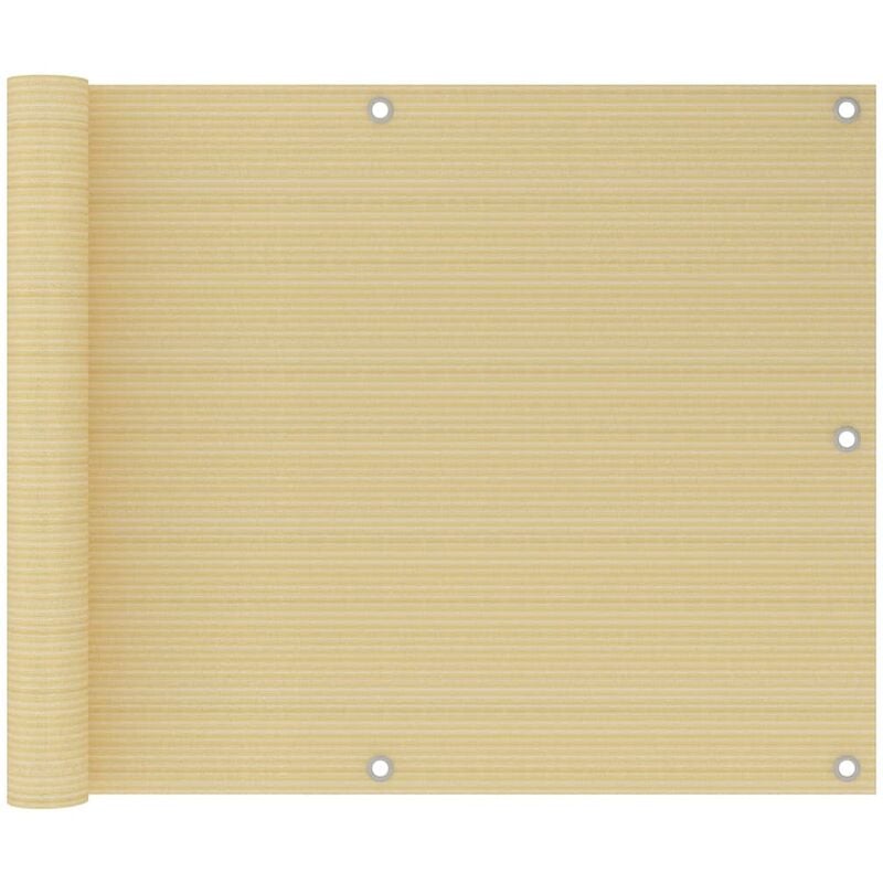 

Toldo para balcón HDPE beige 75x600 cm