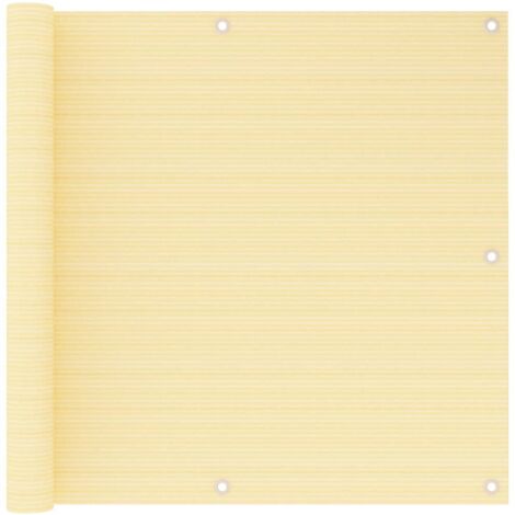 Toldo para balcón HDPE beige 90x600 cm