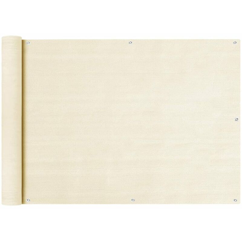 

Toldo para balcon HDPE crema 75x300 cm