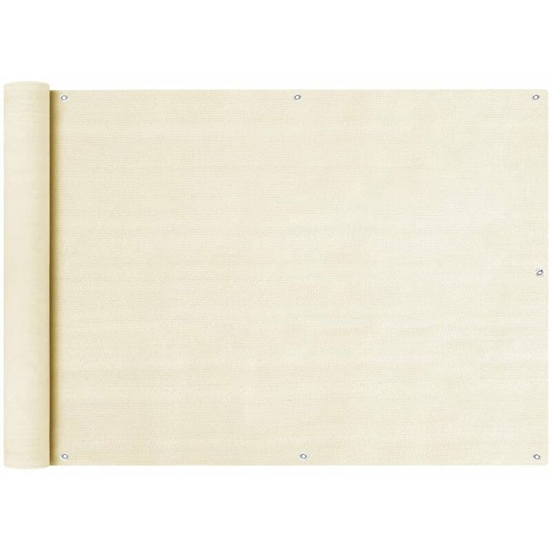 

Toldo para balcon HDPE crema 75x500 cm