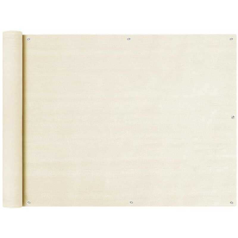 

Toldo para balcon HDPE crema 90x500 cm