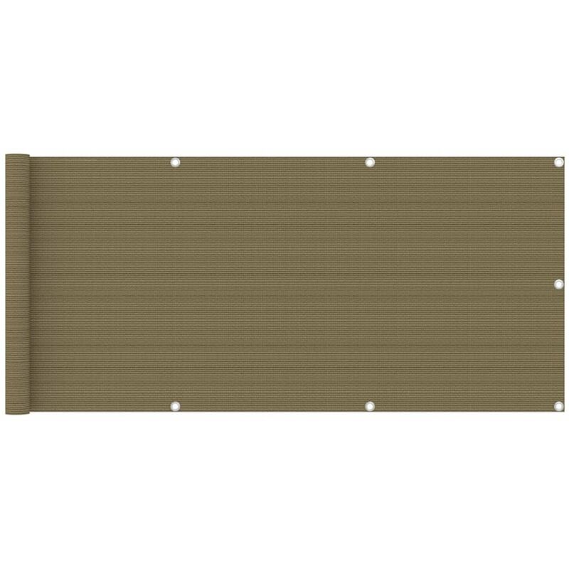 

Toldo para balcon HDPE gris taupe 75x400 cm