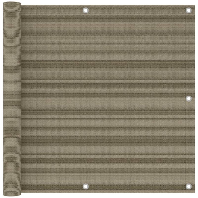 

Toldo para balcón HDPE gris taupe 90x300 cm