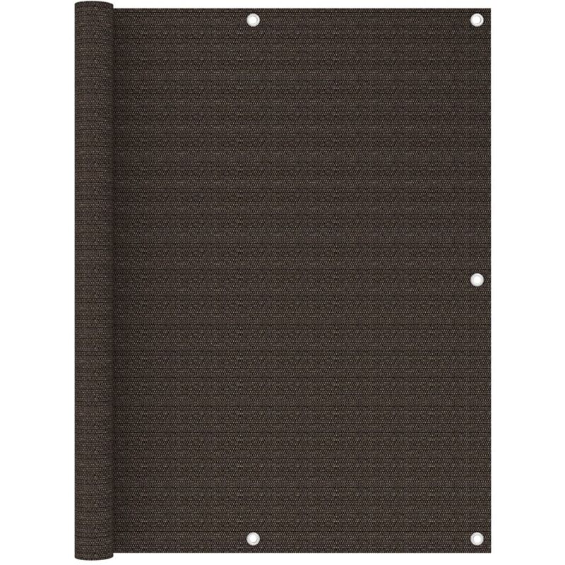 

Toldo para balcón HDPE marrón 120x500 cm