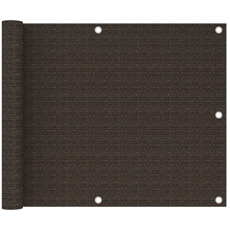 

Toldo para balcón HDPE marrón 75x400 cm