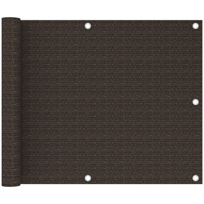 

Toldo para balcón HDPE marrón 75x500 cm