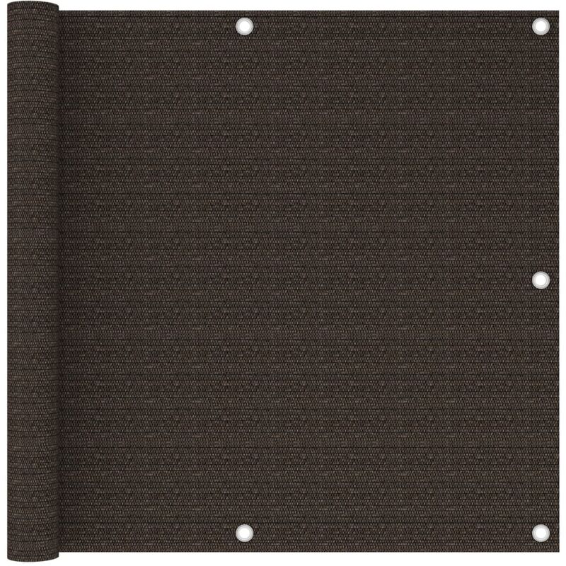 

Toldo para balcón HDPE marrón 90x500 cm