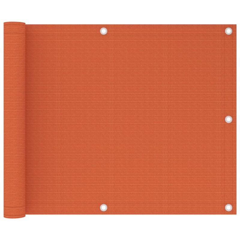 

Toldo para balcón HDPE naranja 75x300 cm