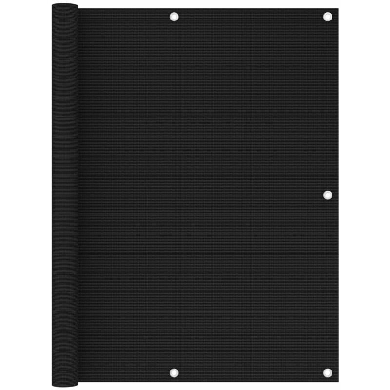 

Toldo para balcón HDPE negro 120x500 cm