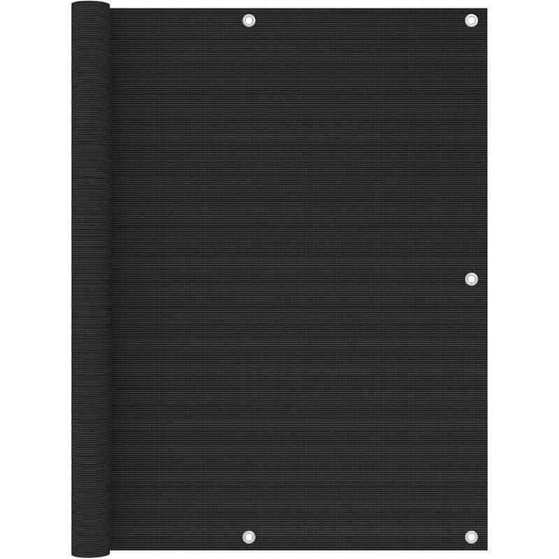 

Toldo para balcón HDPE negro 120x600 cm