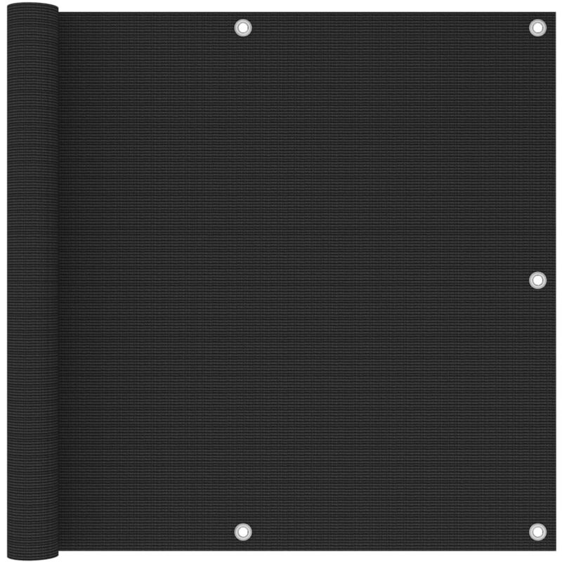 

Toldo para balcón HDPE negro 90x300 cm