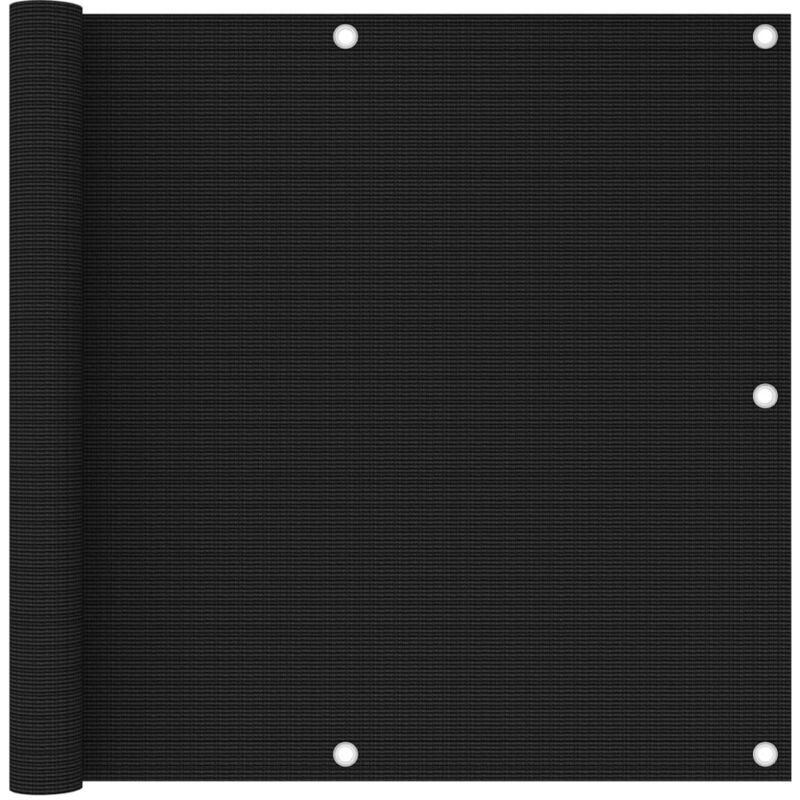 

Toldo para balcón HDPE negro 90x400 cm