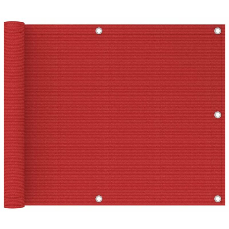 

Toldo para balcon HDPE rojo 75x300 cm