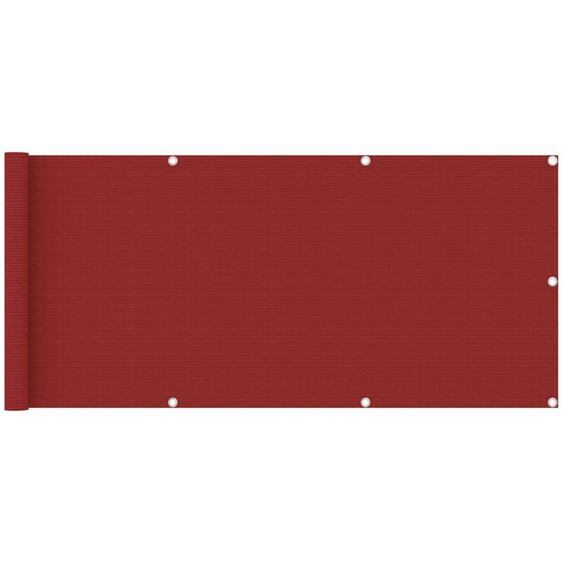 

Toldo para balcon HDPE rojo 75x400 cm