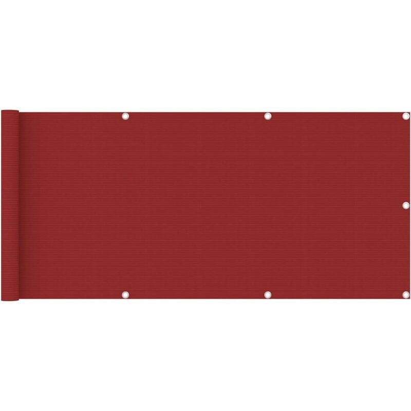 

Toldo para balcón HDPE rojo 75x400 cm