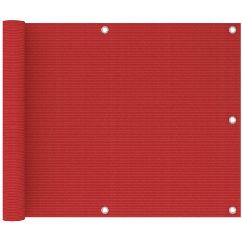 

Toldo para balcon HDPE rojo 75x500 cm