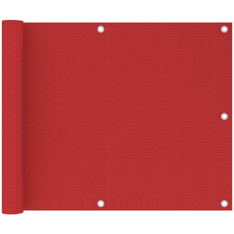 

Toldo para balcón HDPE rojo 75x500 cm