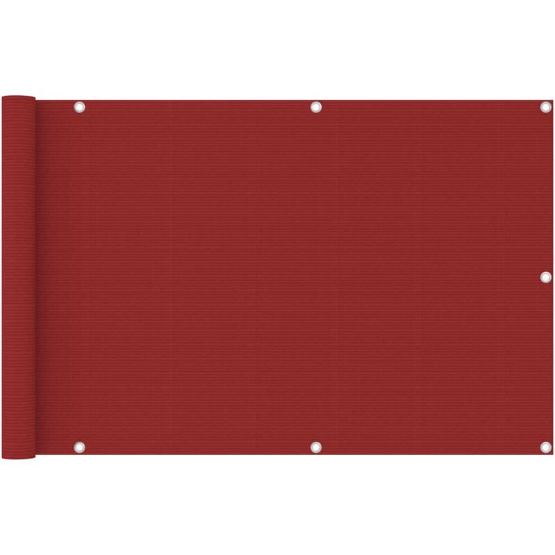 

Toldo para balcón HDPE rojo 90x400 cm
