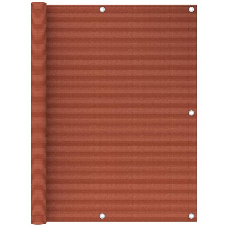 

Toldo para balcón HDPE terracota 120x600 cm
