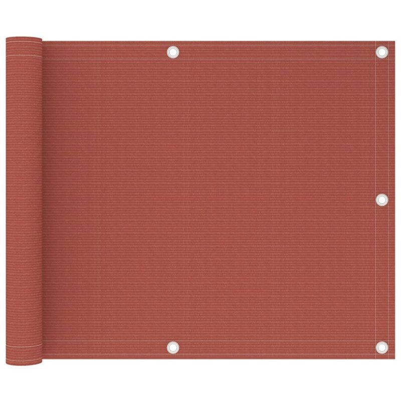 

Toldo para balcón HDPE terracota 75x400 cm