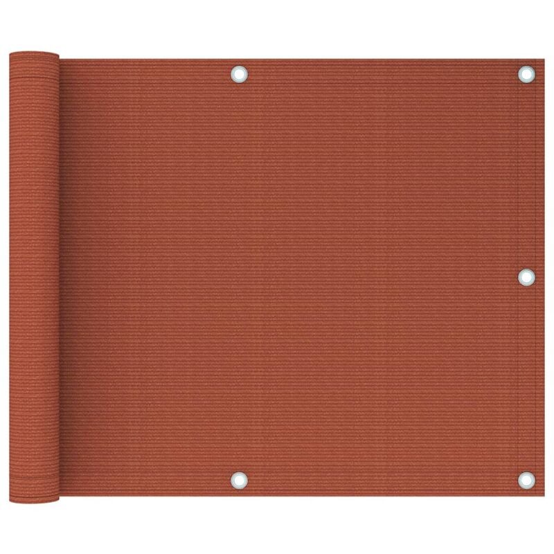 

Toldo para balcón HDPE terracota 75x600 cm