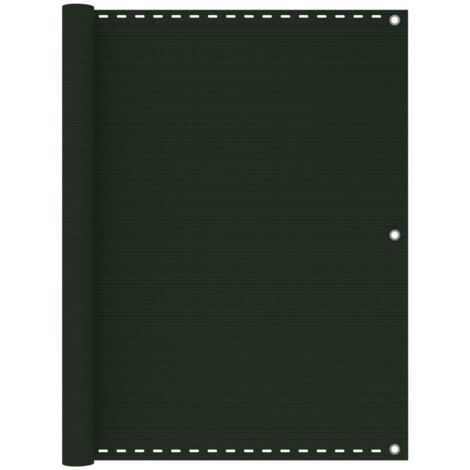 Toldo para balcón HDPE verde oscuro 120x600 cm