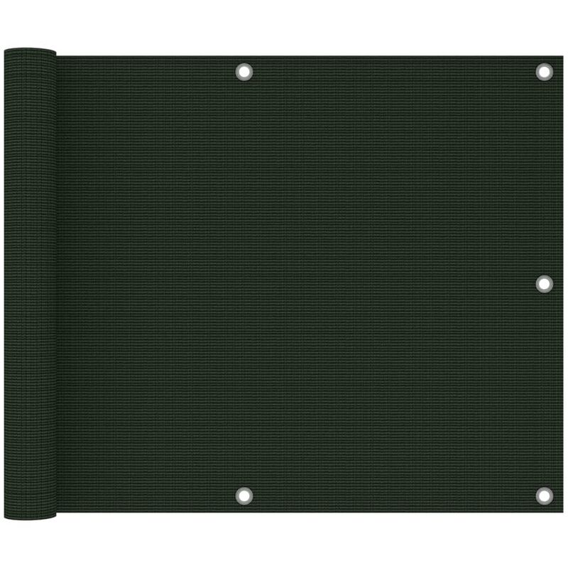 

Toldo para balcón HDPE verde oscuro 75x400 cm