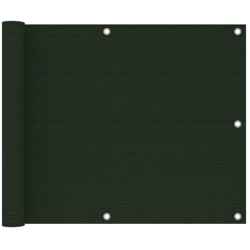 

Toldo para balcón HDPE verde oscuro 75x500 cm