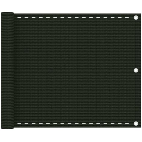 Toldo para balcón HDPE verde oscuro 75x600 cm