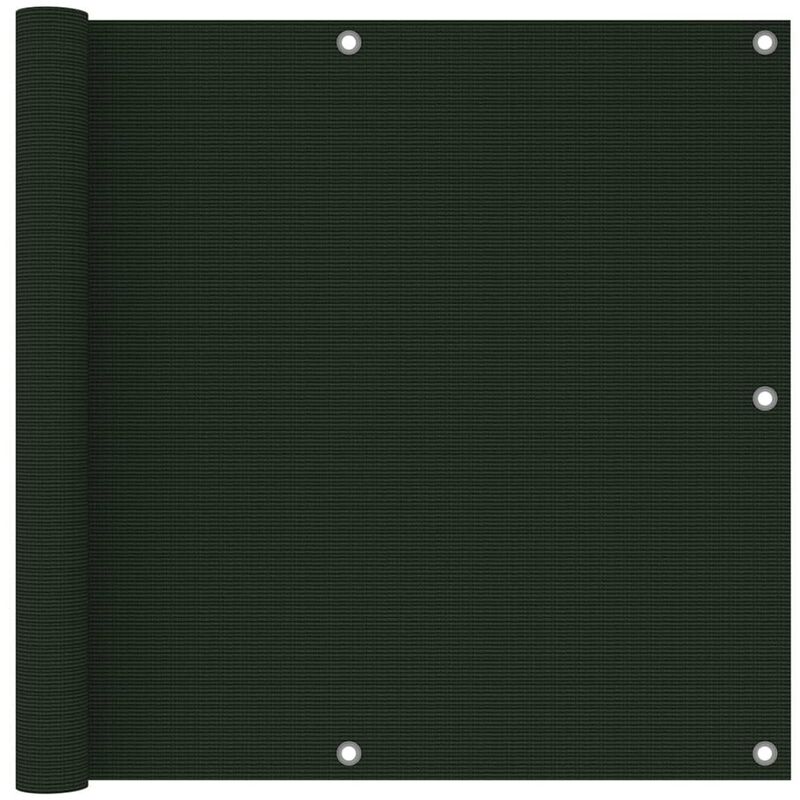 

Toldo para balcón HDPE verde oscuro 90x400 cm