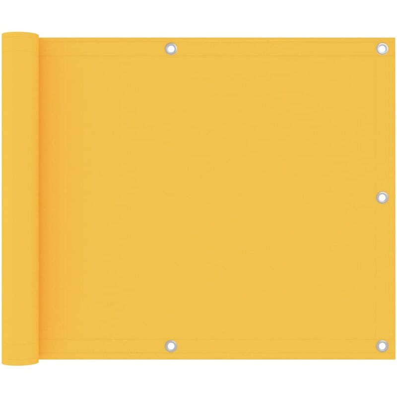 

Toldo para balcón tela oxford amarillo 75x600 cm