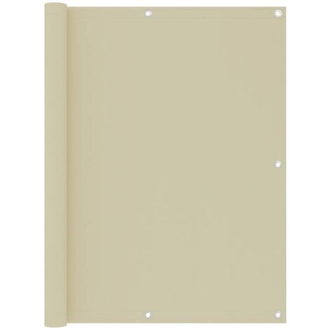 Toldo para balcón tela oxford crema 120x600 cm vidaXL