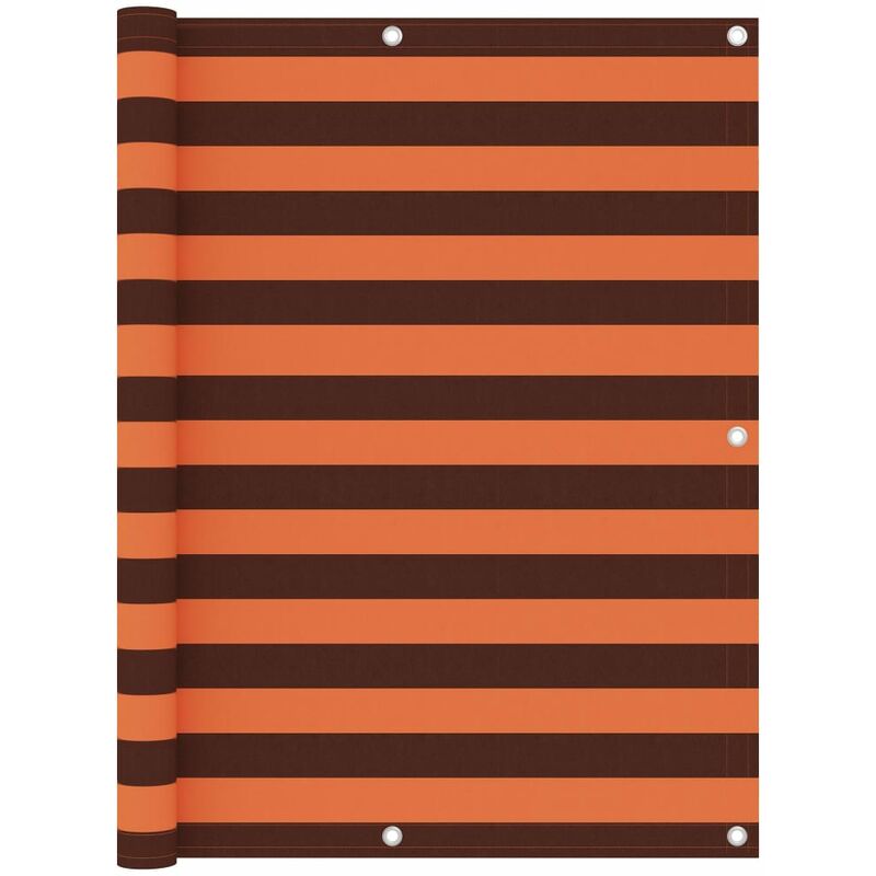 

Toldo para balcón tela oxford naranja y marrón 120x600 cm